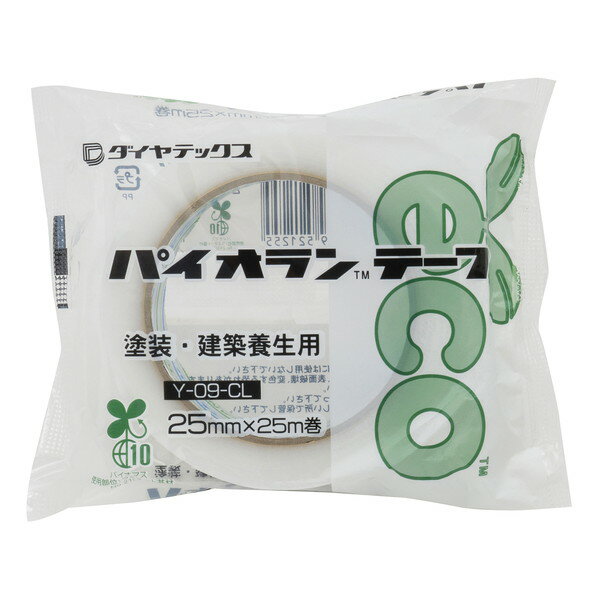 ダイヤテックス パイオラン 塗装養生用テープ 25mm×25m クリア