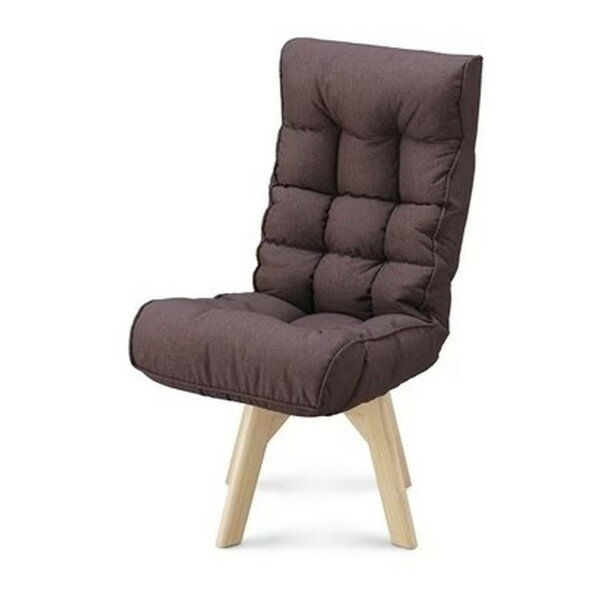 アイリスオーヤマ FACN-Kブラウン [回転ファブリックチェア] メーカー直送