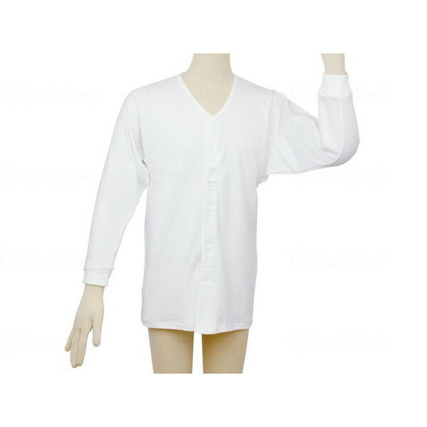 幸和製作所 テイコブ ワンタッチ肌着 長袖 紳士用 ホワイト LL UN06G-LL メーカー直送