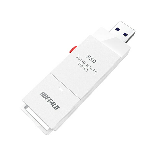 BUFFALO SSD-SCT500U3-WA PCб USB3.2(Gen2) TVϿ ƥåSSD 500GB ۥ磻 Type-C°