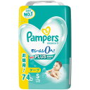 P&G パンパース さらさらケア 4~8kg テープ Sサイズ 74枚