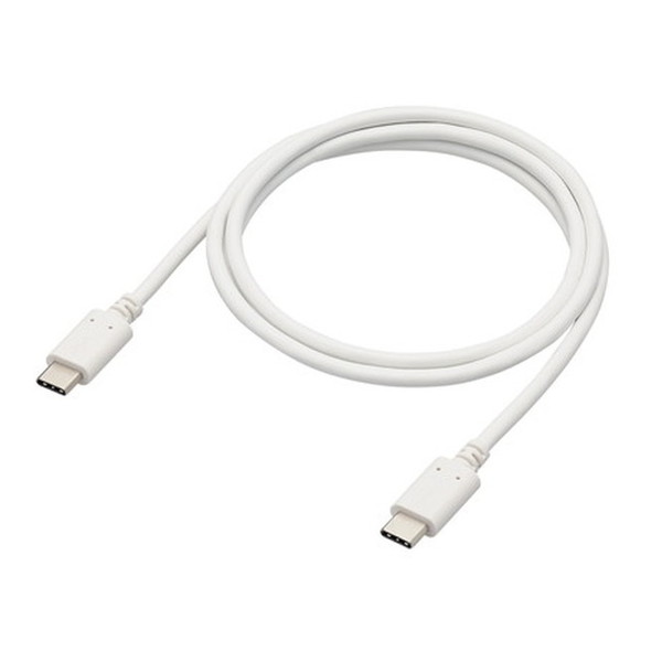 ELECOM MPA-CC5P10WH ホワイト [USB TypeCケーブル ((タイプC to C) 1m PD 100W スリムケーブル 小型化コネクタ RoHS指令準拠)]