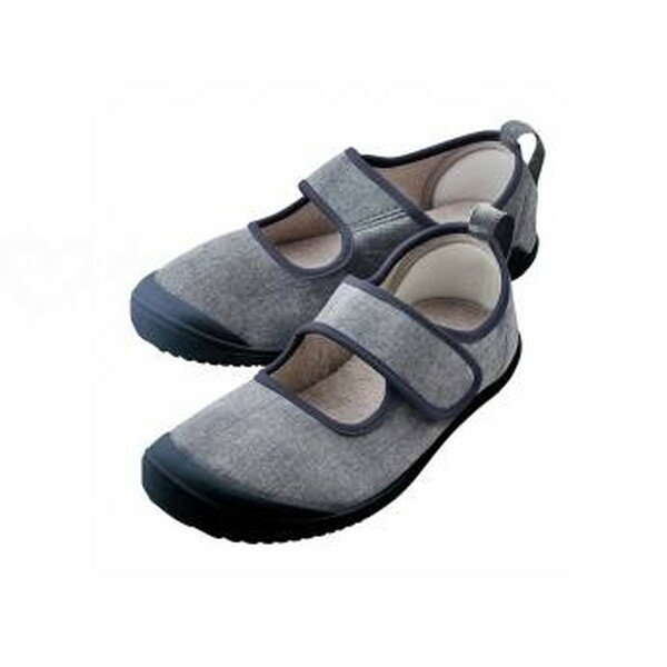 竹虎 入院サポートシューズ グレー 27.0 091477 メーカー直送