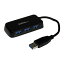 StarTech ST4300MINU3B ֥å [4ݡ SuperSpeed USB3.0ϥ (ݡ֥ߥUSB Hub 1x USB A ()-4x USB 3.0 A (᥹))]