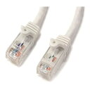 StarTech N6PATC3MWH zCg [3m JeS[6 LANP[u (RJ45[fBORlN^(c܂h~Jo[t) MKrbgC[TlbgΉCat6 UTPP[u)]