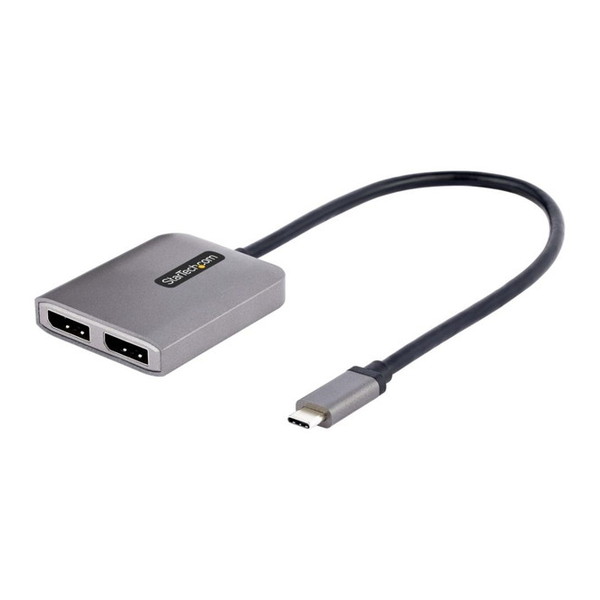 StarTech MST14CD122DP [USB-C-2x DisplayPort 1.4 変換アダプター (デュアルモニター/5K60Hz/HDR/USB4/TB4/TB3 対応/30cm一体型ケーブル/Windowsのみ/MSTハブ)]