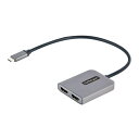 StarTech MST14CD122HD [USB-C-2x HDMI ϊA_v^[ (4K60Hz/fAj^[/HDR/USB4/TB4/TB3 Ή/30cm̌^P[u/Windowŝ/MSTnu/Type-C fBXvCA_v^[)]