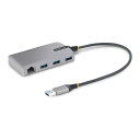 StarTech 5G3AGBB-USB-A-HUB [USBnu (USB Type-A ڑ/C[TlbgA_v^[/5Gbps/3|[gxUSB 3.2 Gen 1/oXp[/30cmڃP[u/RJ45 LAN  g Xvb^[)]