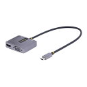 StarTech 122-USBC-HDMI-4K-VGA [}`|[gA_v^[ (USB Type-Cڑ/VOj^[/4K60Hz HDMI&VGA/100W USB PDpXX[/3.5mmI[fBIo/Thunderbolt 3&4Ή/eOSΉ)]