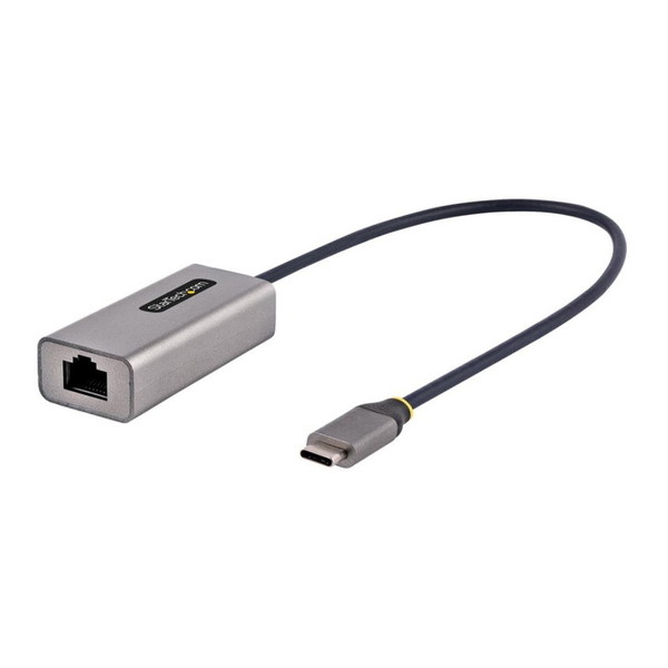 StarTech US1GC30B2 グレー&ブラック [USB有線LANアダプター (USB-C接続/USB 3.2 Gen1/10/100/1000Mbps/30cm一体型ケ…