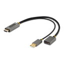 StarTech 128-HDMI-DISPLAYPORT [fBXvCϊP[u (HDMI 2.0-DisplayPort 1.2/30cm/4K60Hz/ANeBuϊ/USBoXp[/HDRΉfBXvCA_v^[/PCHDMI\[XDPj^[ɏo)]