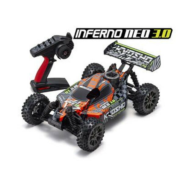 京商 ラジコンカー 京商 1/8 GP 4WD r/s インファーノ NEO 3.0 T5 レッド 33012T5