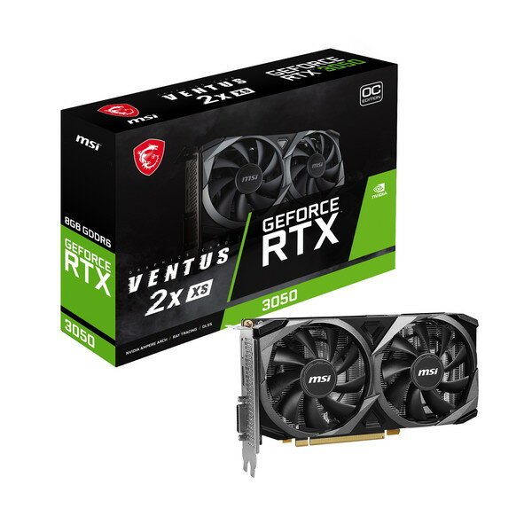 y5/25!Gg[&Iōő100%PobNz MSI GeForce RTX 3050 VENTUS 2X XS 8G OC [OtBbN{[h]