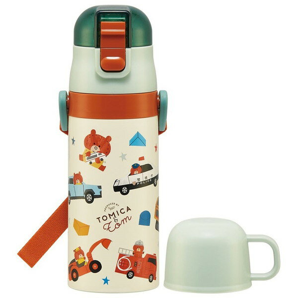 スケーター SKCP3 トミカとトム 子供用 ステンレス 水筒 2way ストロー飲み 400ml コップ飲み 350mlのサムネイル