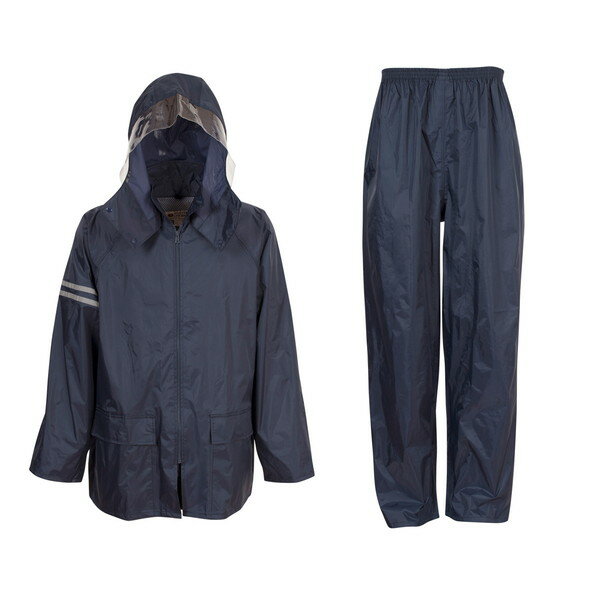 カジメイク 3303 レインタックコート ネイビー L