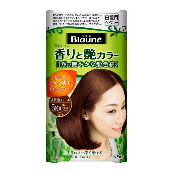 花王 ブローネ香りと艶カラークリーム 5NA80g