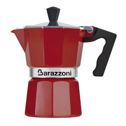 Barazzoni 直火式エスプレッソメーカー3カップ用 レッド 83000550330