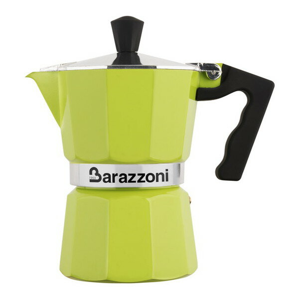 Barazzoni 直火式エスプレッソメーカー1カップ用 グリーン 83000550145