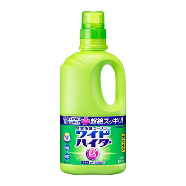 商品説明★ 洗剤では落ちない汚れ・ニオイに、洗剤にプラスするだけで超絶スッキリ!気になる洗濯槽のカビ*1・ニオイも防げます。★ 抗菌*1・つけおきで除菌*2も!★ ツンとしないさわやかな花の香り★ 色柄物に安心な酸素系漂白剤(濃縮タイプ)*1すべての菌・カビの増殖を抑制するわけではありません。*2すべての菌を除菌するわけではありません。【使用上のご注意】・用途外に使わない。・子供の手の届く所に置かない。・認知症の方などの誤飲を防ぐため、置き場所に注意する。・熱湯で使わない。・水や他のものを入れたり、つめかえたりしない。・漂白の時密閉容器を使わない。破裂することがある。・効果が落ちるので、塩素系や還元系漂白剤と併用、混合しない。・せんいが黄ばむことがあるので漂白中は直射日光のあたる場所を避け、漂白後は充分にすすぐ。・洗たく機のフタ等のプラスチック部分についた時は、すぐふきとる。放置すると傷むことがある。・直射日光を避け、高温の所に置かない。※メーカーの都合により、パッケージ・仕様・成分・生産国等は予告なく変更になる場合がございます。※上記理由でのご返品はお受けできませんので、事前お問合せなどご注意のほど宜しくお願いいたします。スペック* 成分:過酸化水素(酸素系)、界面活性剤(ポリオキシエチレンアルキルエーテル)