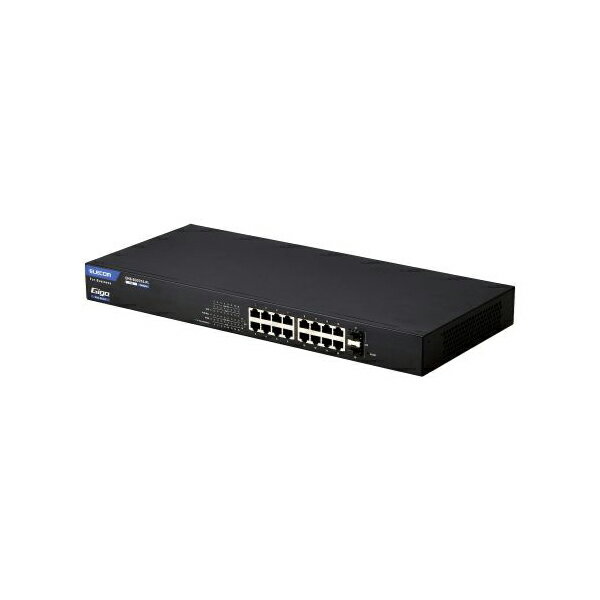 ELECOM EHB-SG2C16-PL 法人向けスイッチングハブ/WEBスマート/Giga/PoE/16ポート/ファンレス/3年保証
