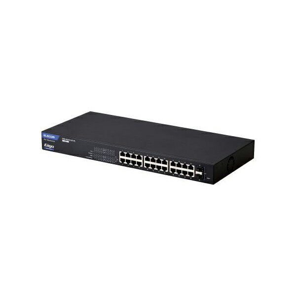 ELECOM EHB-SG2C24F-PL 法人向けスイッチングハブ/WEBスマート/Giga/PoE/24ポート/3年保証