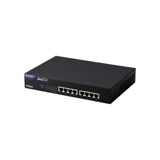 ELECOM EHB-UG2D08-PL 法人向けスイッチングハブ/アンマネージ/Giga/PoE/8ポート/3年保証 ELECOM EHB-UG2D08-PL 法人向けスイッチングハブ/アンマネージ/Giga/PoE/8ポート/3年保証
