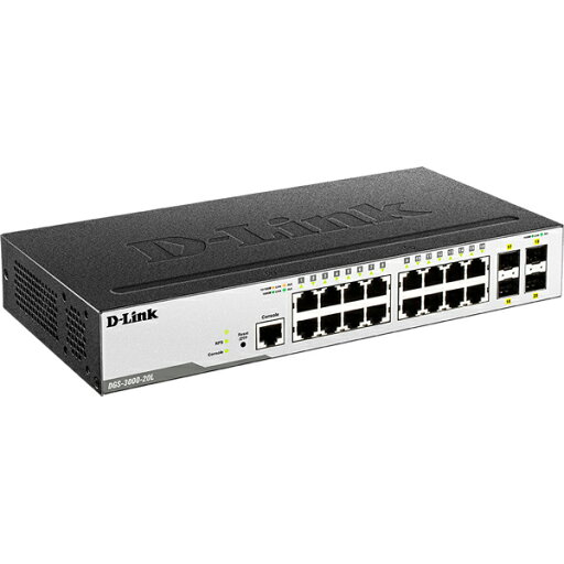 D-Link DGS-3000-20L/B1 DGS-3000-20L Managed L2スイッチ 10/100/1000BASE-Tポート×16、SFPスロット×4、リミテッドライフタイム保証対象 D-Link DGS-3000-20L/B1 DGS-3000-20L Managed L2スイッチ 10/100/1000BASE-Tポート×16、SFPスロット×4、リミテッドライフタイム保証対象