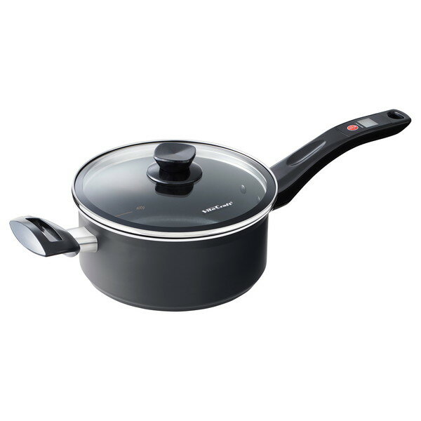 VitaCraft テンプパンII マルチフライポット 20cm ディープブラック(ガラス蓋付) アウトレット エクプラ特割