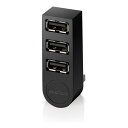 ELECOM U2H-TZ325BBK USBHUB2.0 機能主義 バスパワー 3ポート 直挿し ブラック(2)