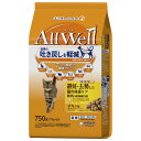 ユニチャーム AllWell 避妊・去勢した猫の体重ケア 筋肉の健康維持用 チキン味挽き小魚とささみフリーズドライパウダー入り 750g(375g×2袋)