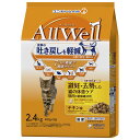 ユニチャーム AllWell 避妊・去勢した猫の体重ケア 筋肉の健康維持用 チキン味挽き小魚とささみフリーズドライパウダー入り 2.4kg(480g×5袋)