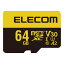 ELECOM MF-HMS064GU13V3 ޥSD microSDXC 64GB Class10 UHS-I U3 V30 ɹ90MB/s ɿ IPX7 SDѴץ