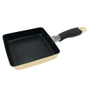 ベストコ NQ-0104 玉子焼き器 エッグパン 13×14cm クリームちびパン ミニ IH ガス火 オール熱源対応 カリーノ