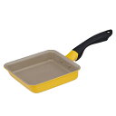 ベストコ ND-3145 卵焼き器 15×18cm IH ガス火対応 イエロー ハイパープレミアムコート ネオ