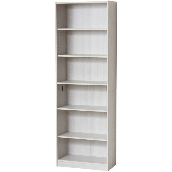 クロシオ らくらく組立文庫本棚W600 ホワイト 25504 メーカー直送