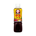 ご注文前にご確認ください※ 12時から14時の時間帯指定はできません。ご指定の場合は14時から16時にて手配いたします。商品説明★ 野菜・果実をベースに香辛料、醸造酢、砂糖、食塩等をブレンドした、風味豊かなソースです。ウスターソースのピリッとした風味、トンカツソースの甘いソフトなタッチ、この2つのソースの持ち味が生きています。※メーカーの都合により、パッケージ・仕様・成分・生産国等は予告なく変更になる場合がございます。※上記理由でのご返品はお受けできませんので、事前お問合せなどご注意のほど宜しくお願いいたします。スペック* 総内容量：500ml* 商品サイズ：62×62×211* 成分：野菜、果実(トマト、リンゴ、プルーン、その他)、醸造酢、糖類(果糖ぶどう糖液糖、砂糖)、食塩、香辛料、コーンスターチ、アミノ酸液、増粘剤(タマリンド)、カラメル色素* 単品JAN：4902551012159