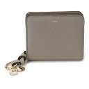 クロエ 二つ折り財布 レディース Chloe クロエ 二つ折り財布 グレー CHC22WP765 F57 053 ALPHABET COMPACT WALLET CASHMERE GREY 【並行輸入品】