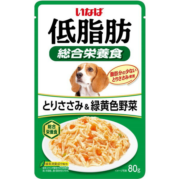 いなばペットフード いなば 低脂肪 とりささみ&緑黄色野菜 80g