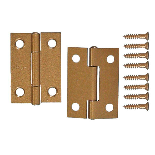 和気産業 VE-010 薄口カラー丁番 ゴールド 2枚入