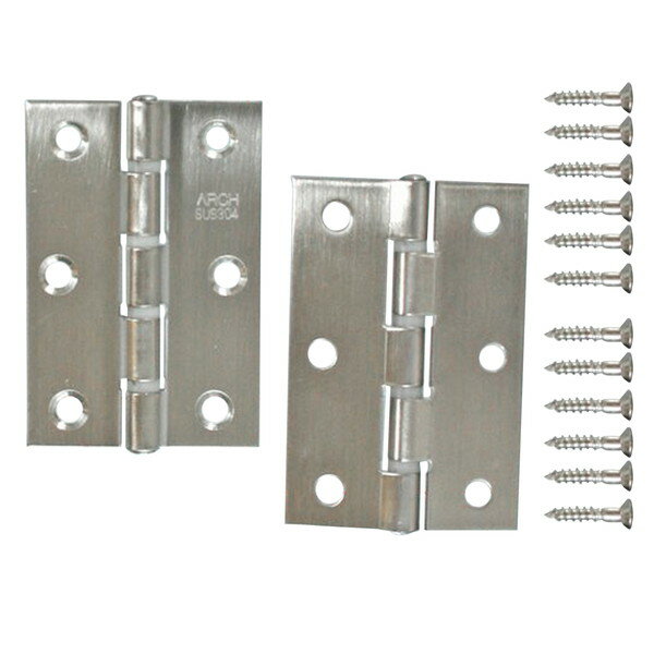 和気産業 VE-048 厚口ステンレス丁番 2個入