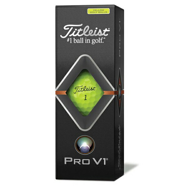 【送料無料】タイトリスト(Titleist) 2019 PRO V1 ローナンバー 1ダース(12個入り) イエロー 【日本正規品】 父の日2019ゴルフ