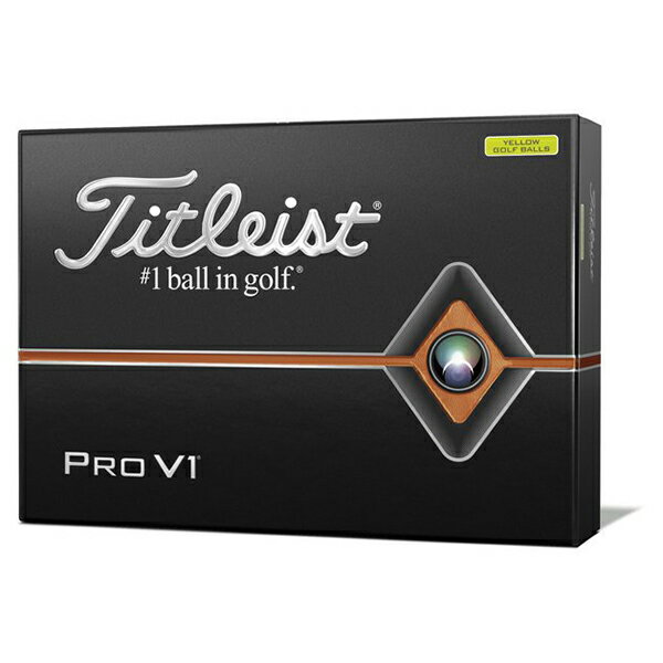 【送料無料】タイトリスト(Titleist) 2019 PRO V1 ローナンバー 1ダース(12個入り) イエロー 【日本正規品】 父の日2019ゴルフ