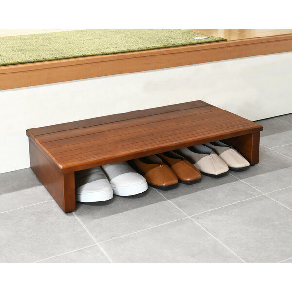 天然木玄関踏み台 SG-S6030 DB