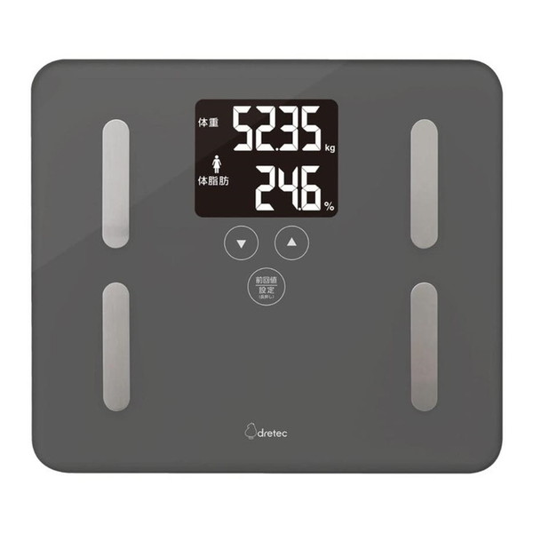 DRETEC BS-248DG ダークグレー ドクター・スキャン [体重体脂肪計]