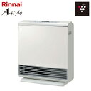 Rinnai RC-W4401NP-PW-13A パールホワイト A-style [プラズマクラスター技術搭載ガスファンヒーター 都市ガス12A・13A用（木造12畳/コンクリ16畳まで）]速暖機能 エコ 省エネ スポット暖房モード スイング機能 タイマー 安全 エースタイル 子供部屋