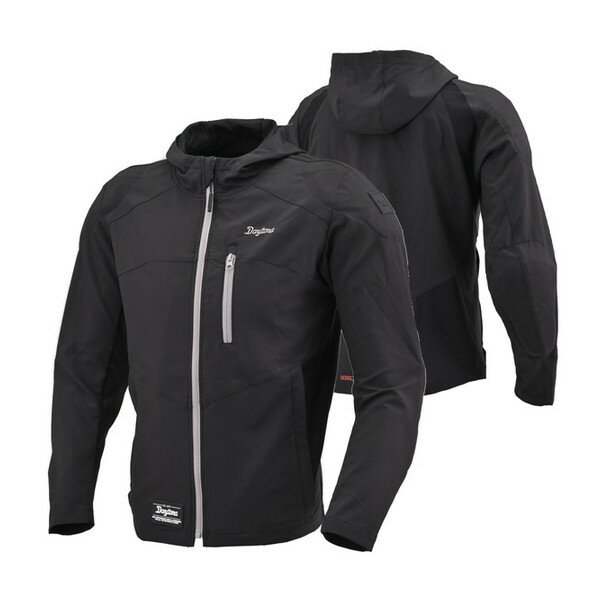 D46690 デイトナ(Daytona) バイク用 ジャケット 春夏 CE規格 ソフトプロテクター付属 吸湿速乾 ストレッチ性 クイックドライパーカー DJ-009 ブラック Lサイズ(2)