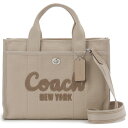 COACH コーチ トートバッグ ショルダーバッグ ハンドバッグ ダークナチュラル カーゴ トート ロゴ 刺繍 CP158 LHVRA CARGO TOTE CHALK 誕生日 新生活 クリスマス プレゼント ギフト ブランド 【並行輸入品】