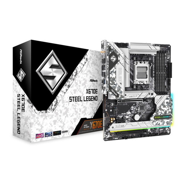 【 セット品 】AMD Ryzen 7 9700X W/O Cooler WOF (8C/16T 3.8GHz 65W) CPU + ASRock X670E Steel Legend マザーボード セット
