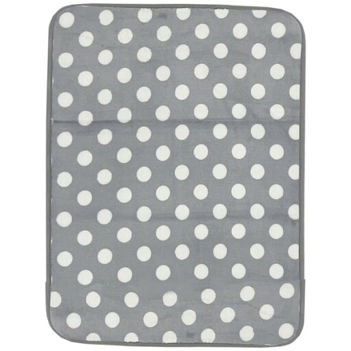 マルナカ 2296 GY ふわもちフランネルフロアマット ドット 45×60cm グレー メーカー直送 マルナカ 2296 GY ふわもちフランネルフロアマット ドット 45×60cm グレー メーカー直送