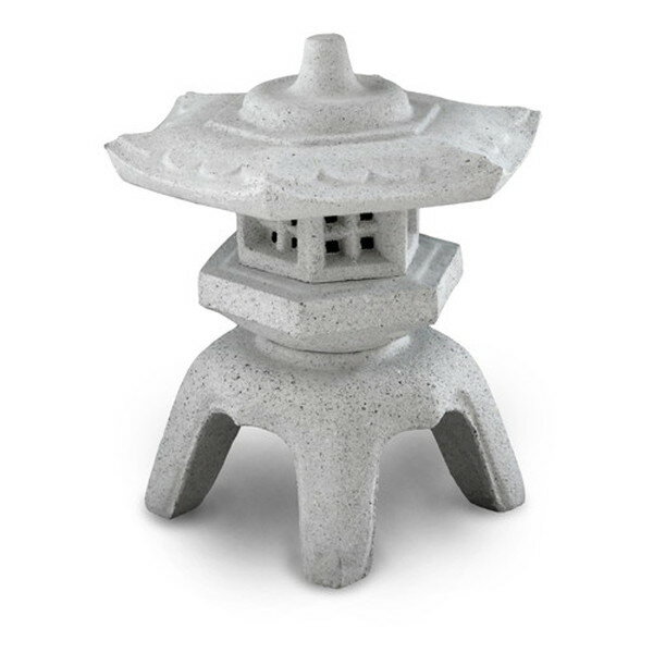 石原 御影調 角雪見灯籠 1尺 メーカー直送